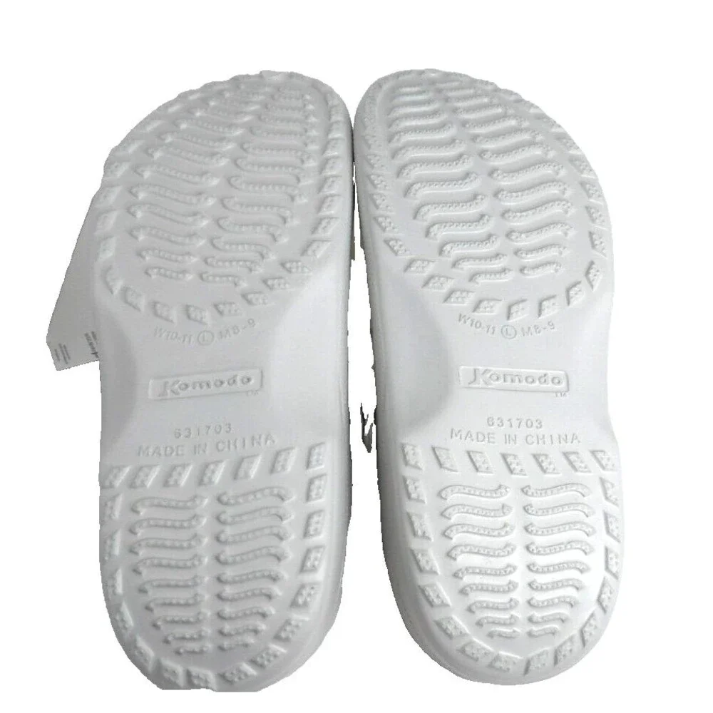 Komodo Clogs New Water Shoes Gray Unisex M 8-9 W 10-11 Rubber Slip On 631703